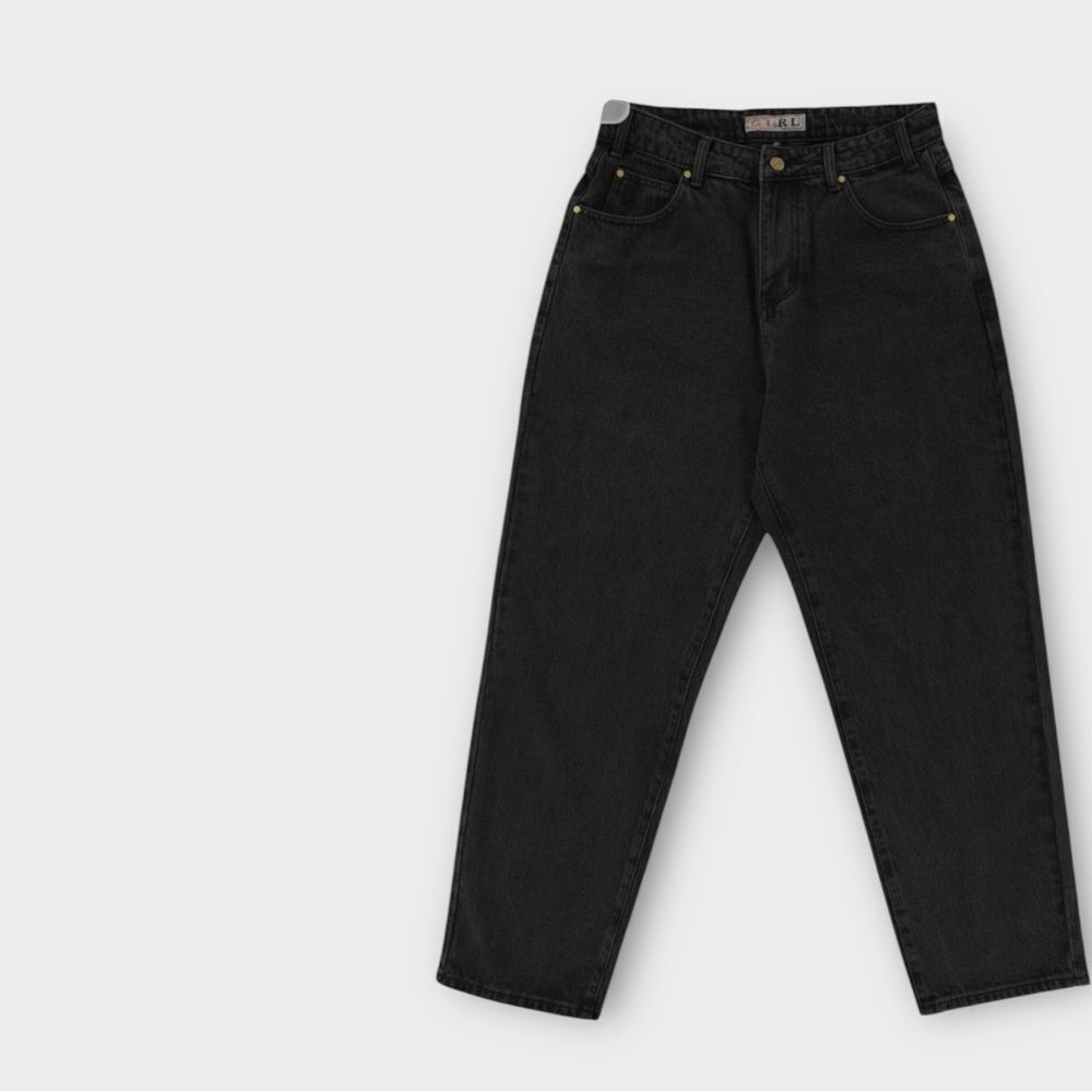 GIRL GIRL JEANS‎ Baggy Relaxed Fit Skate Jeans in Washed Black Size 36
